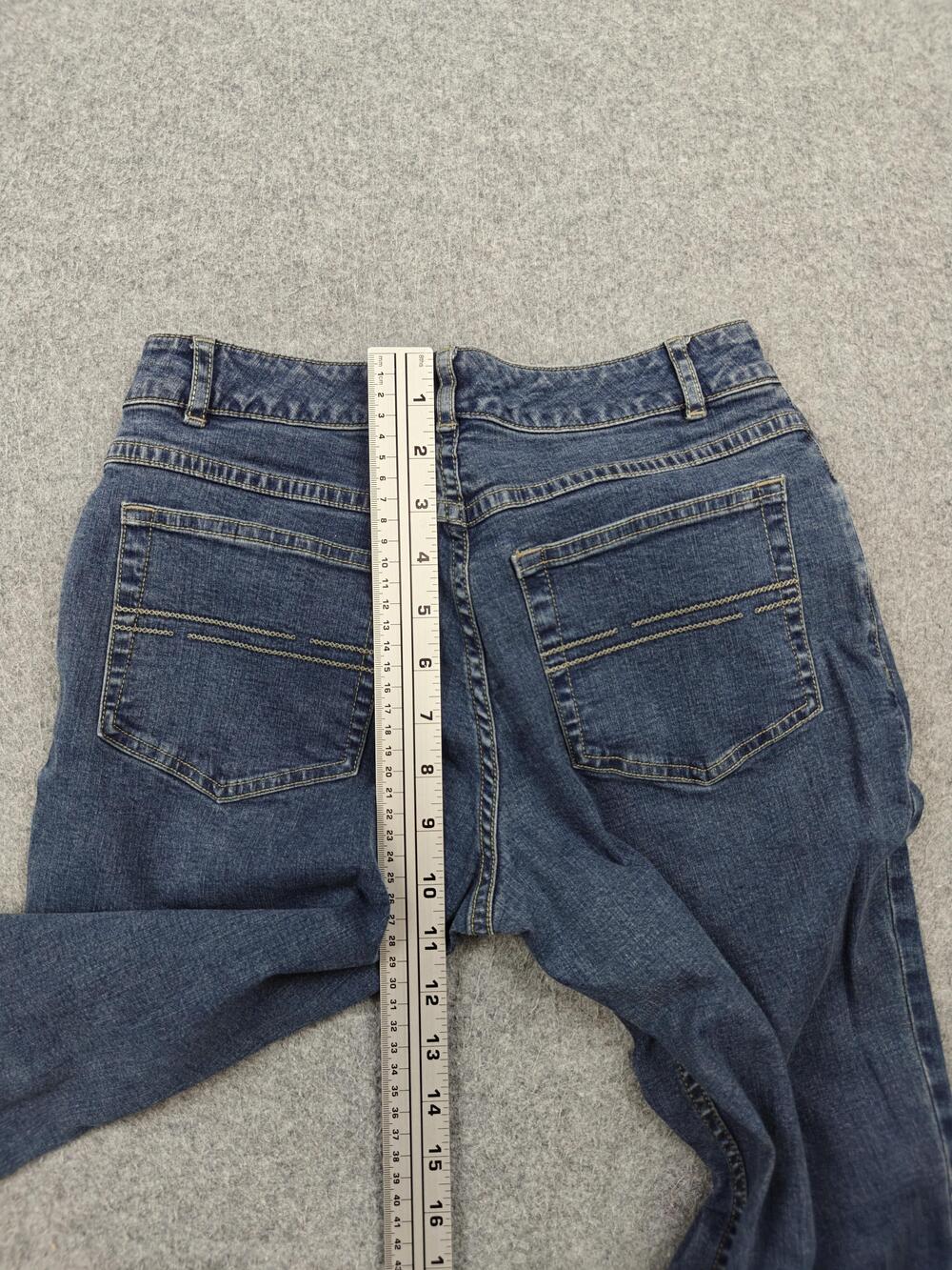 J. Jill Stretch Jeans Womens 0P Blue Medium Wash Straight 5-Pocket 26 Inseam - Picture 8 of 11